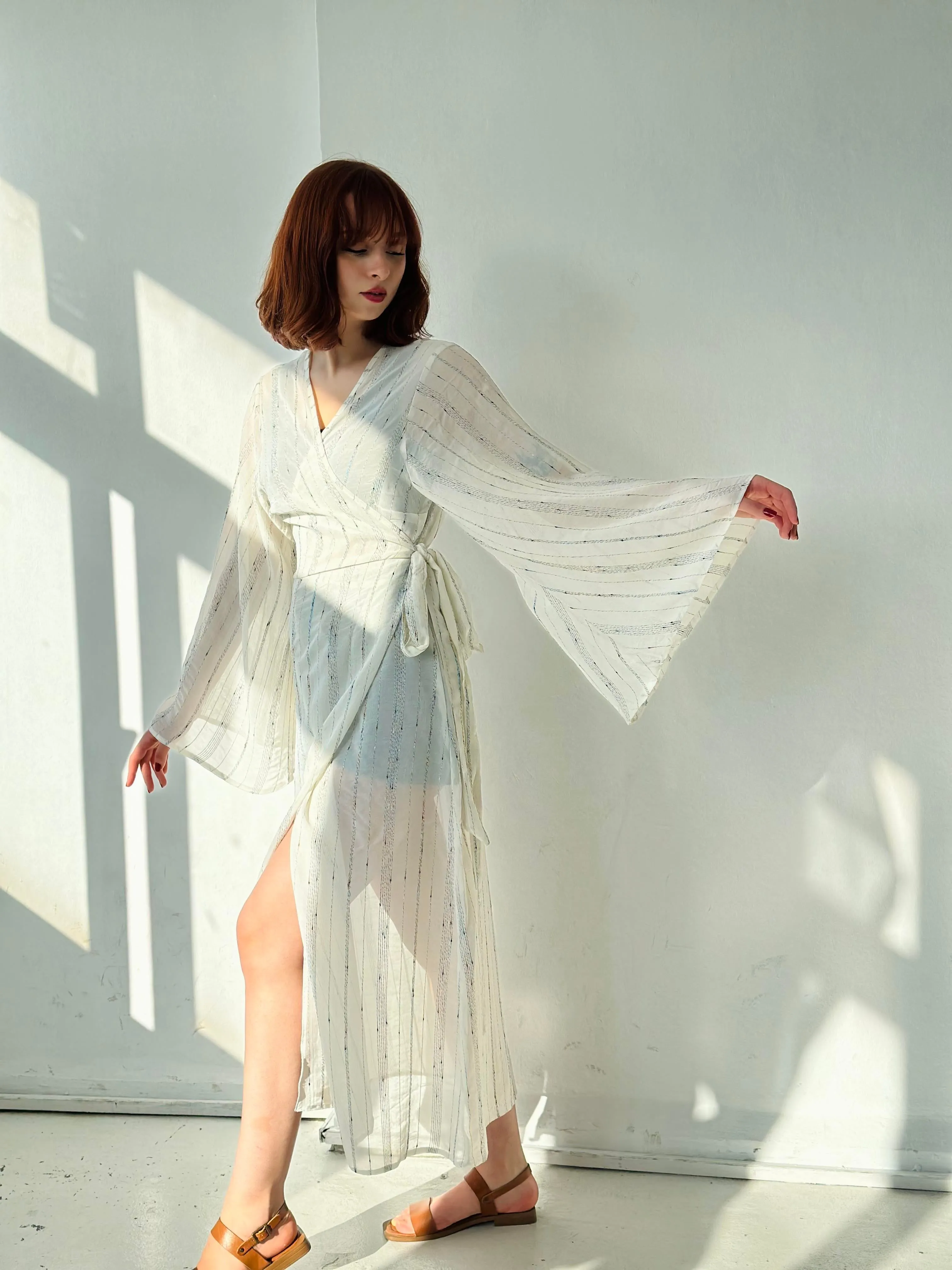The Kai Kimono Dress White