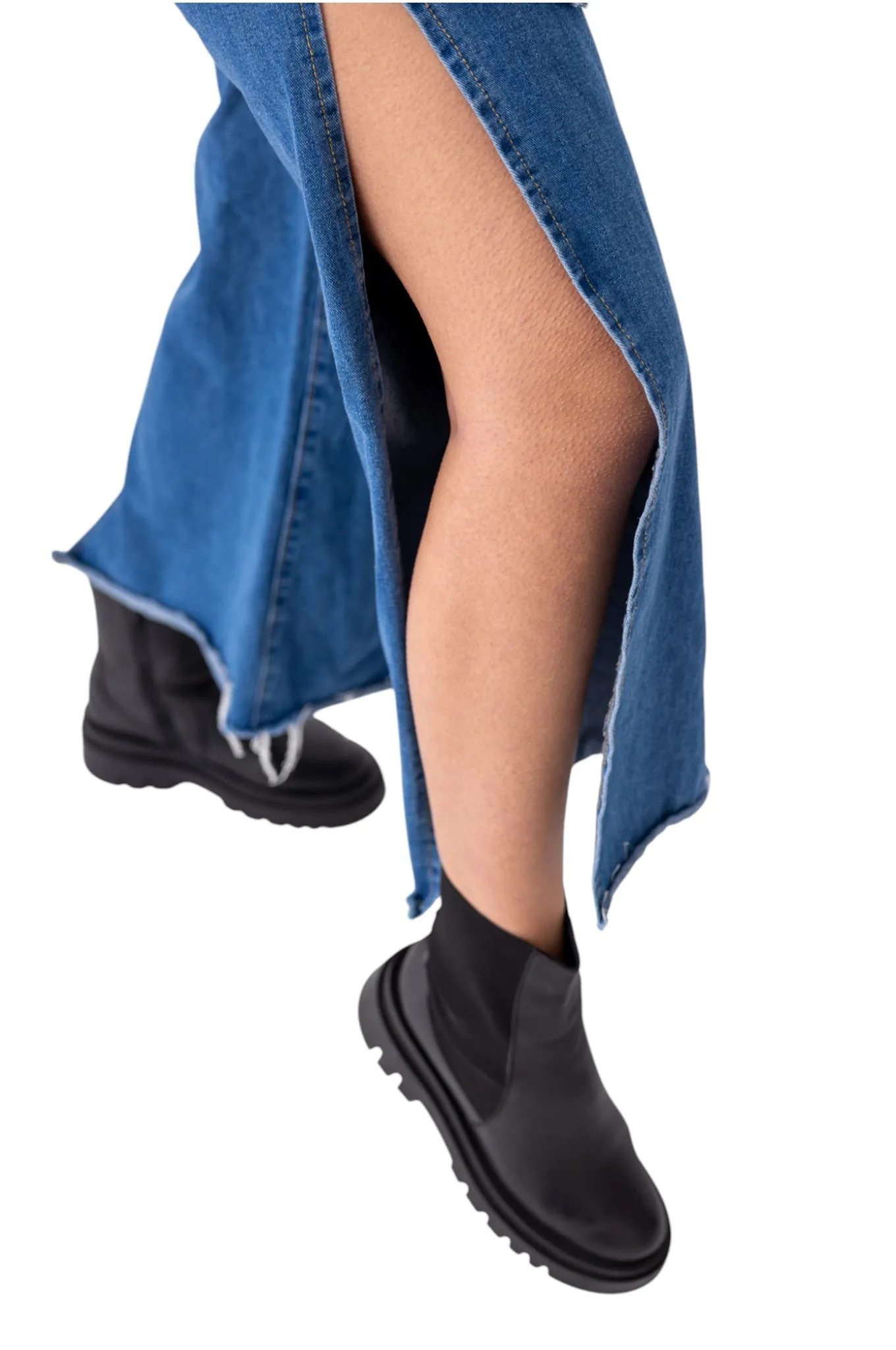 The Sita Slit Denim Pant {PRE ORDER}