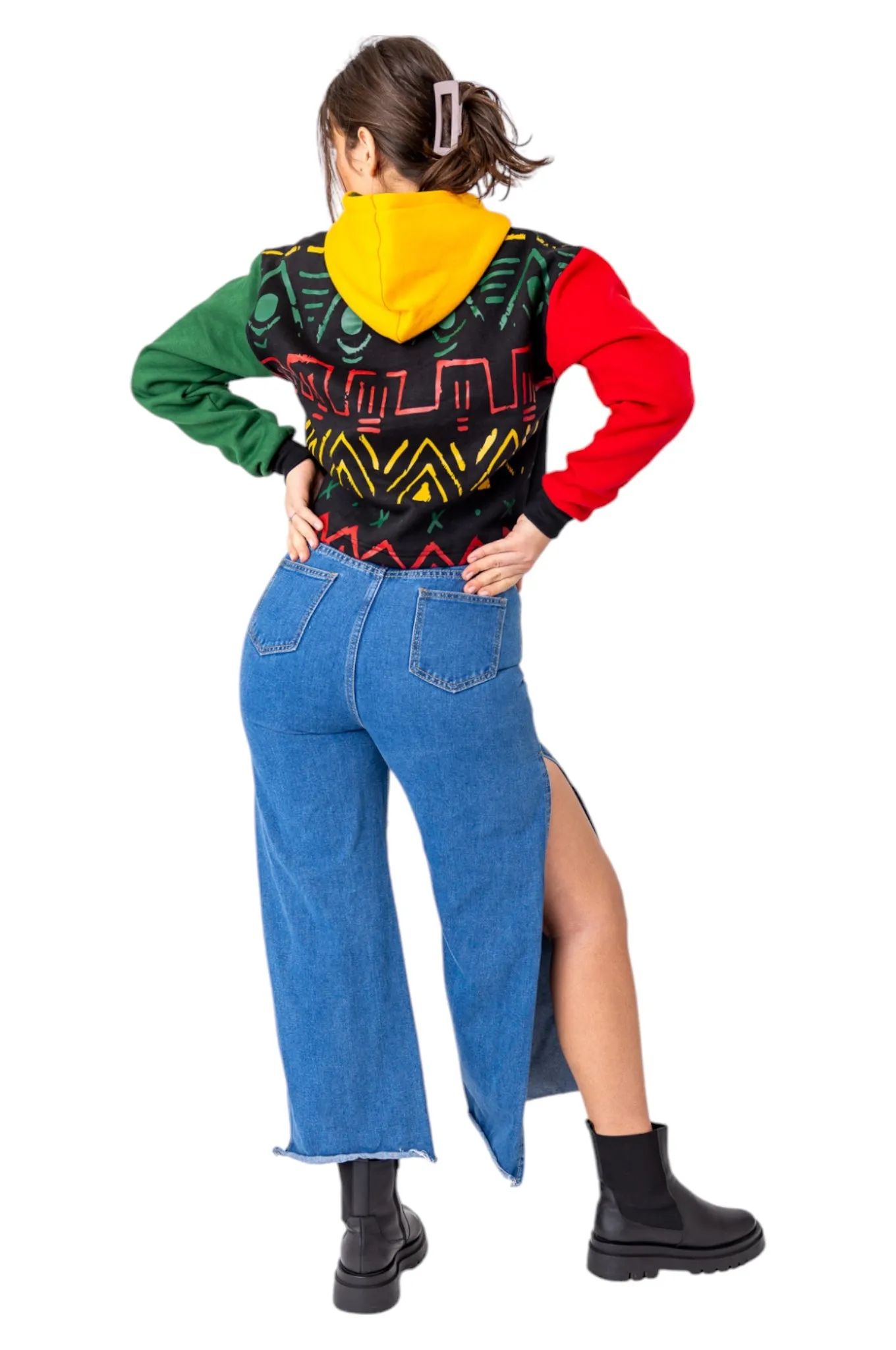 The Sita Slit Denim Pant {PRE ORDER}