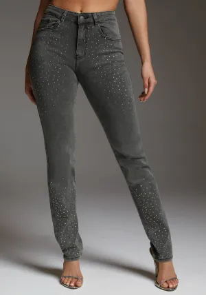 The Skinny With Rhinestone Details