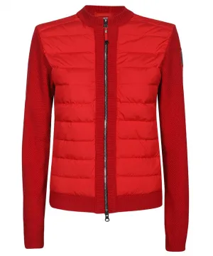 Theresa padded panel knitted jacket