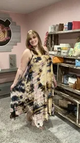 Tie Dye Handkerchief Dress
