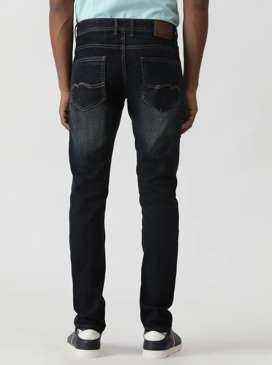 Tinted Blue Washed Slim Fit Jeans | Greenfibre