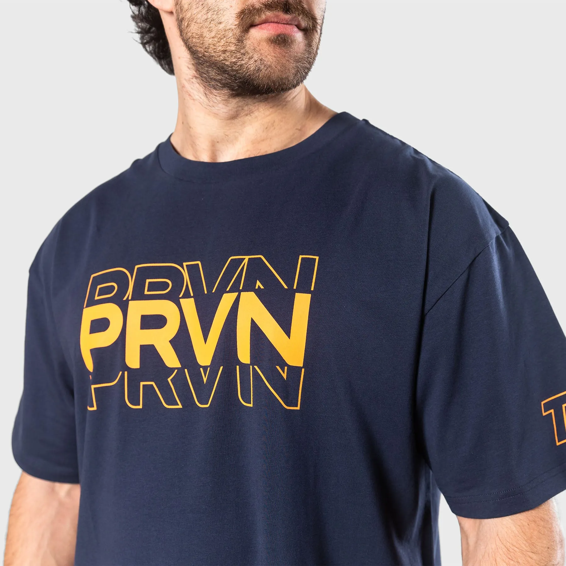 TWL - OVERSIZED T-SHIRT - PRVN - MIDNIGHT NAVY/FIRE