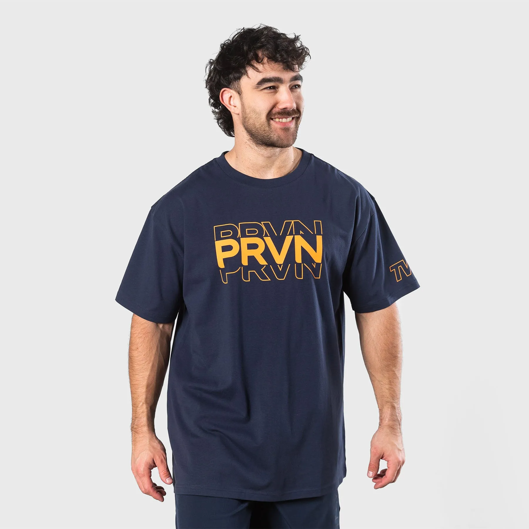 TWL - OVERSIZED T-SHIRT - PRVN - MIDNIGHT NAVY/FIRE