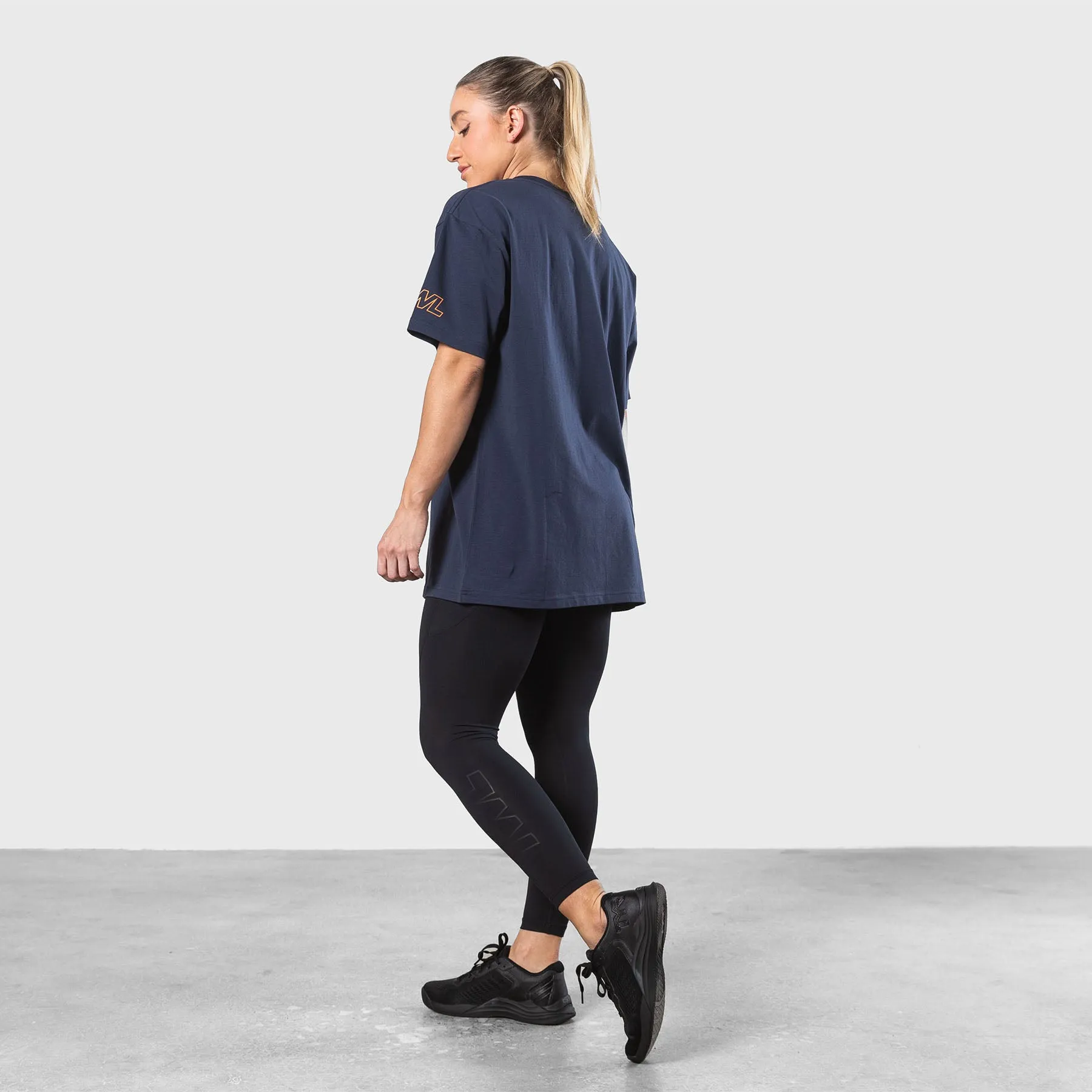 TWL - OVERSIZED T-SHIRT - PRVN - MIDNIGHT NAVY/FIRE