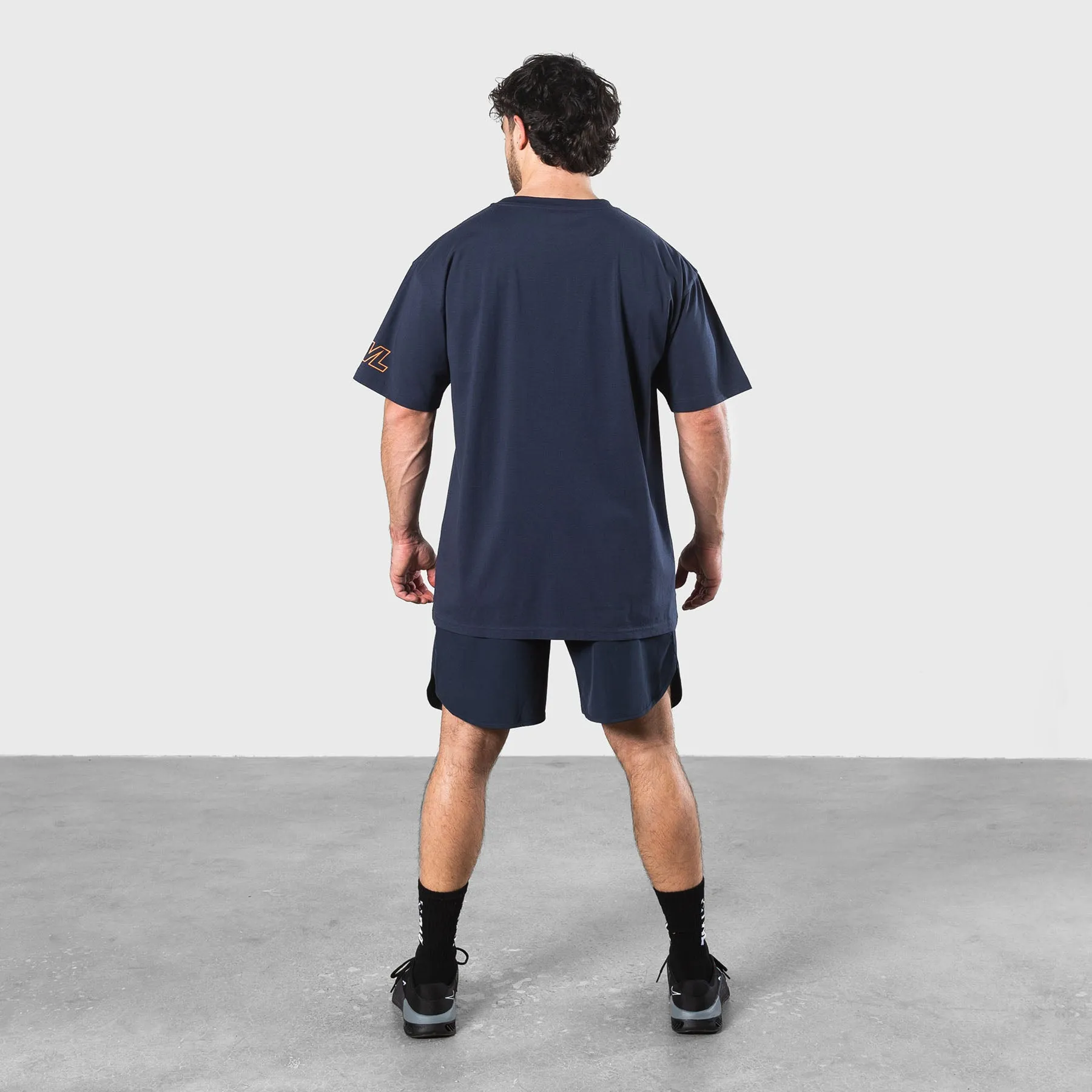 TWL - OVERSIZED T-SHIRT - PRVN - MIDNIGHT NAVY/FIRE