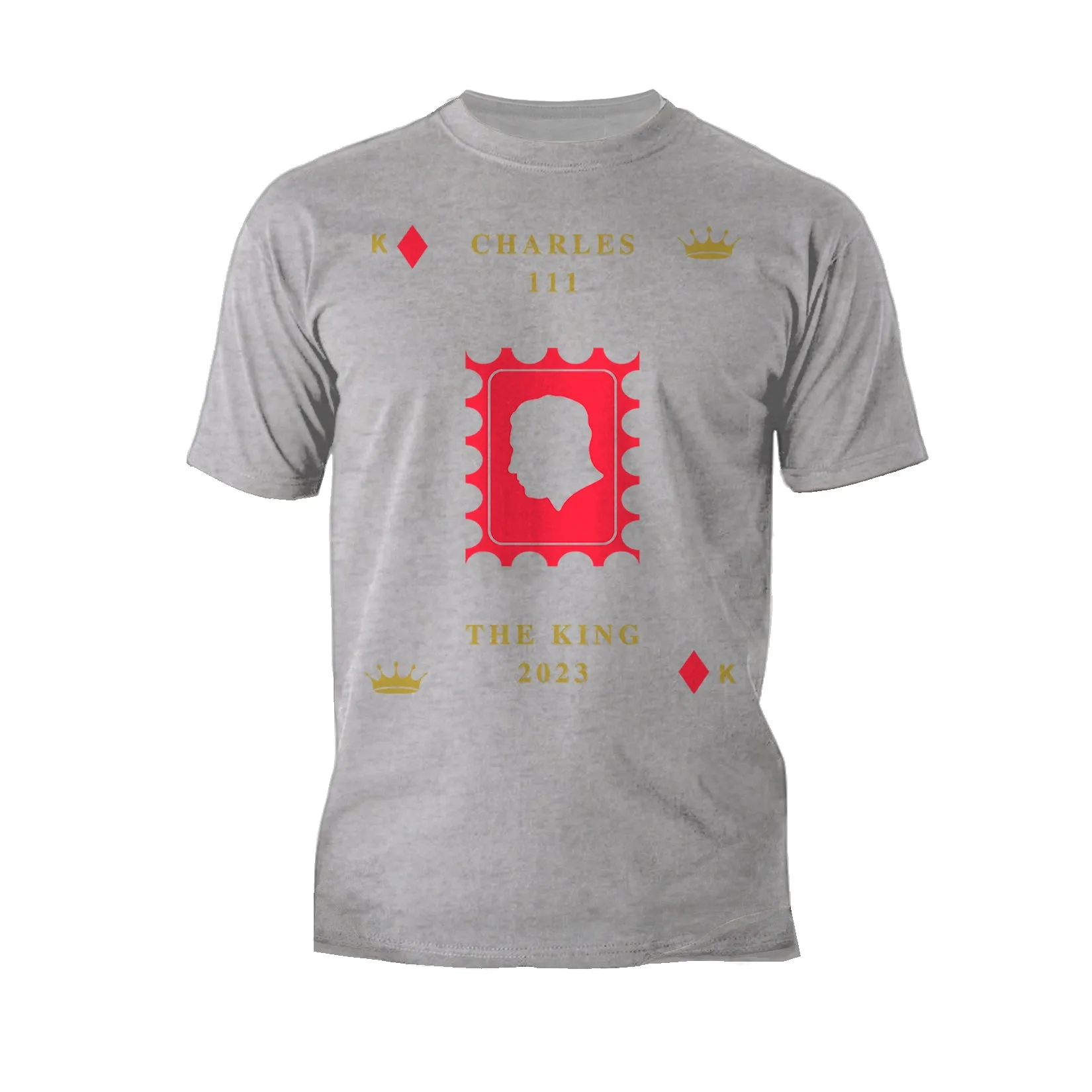 Urban Attitude Kings Coronation 2023 Stamp Silhouette Portrait Men's T-shirt