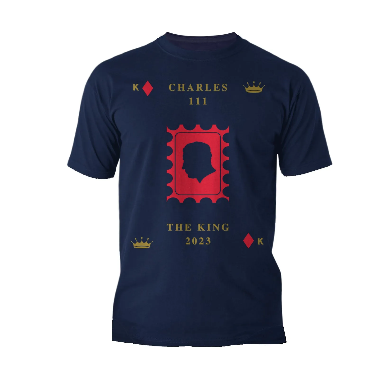 Urban Attitude Kings Coronation 2023 Stamp Silhouette Portrait Men's T-shirt