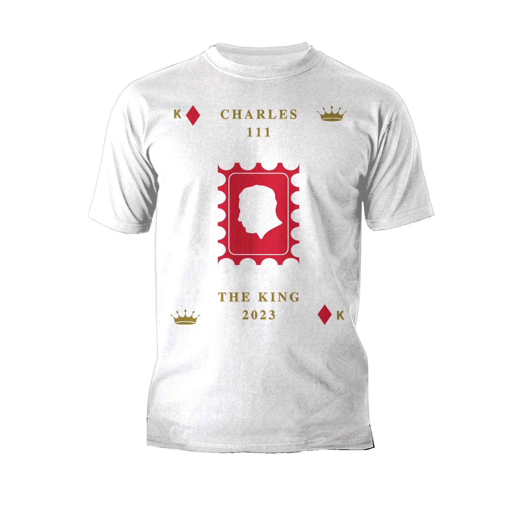 Urban Attitude Kings Coronation 2023 Stamp Silhouette Portrait Men's T-shirt