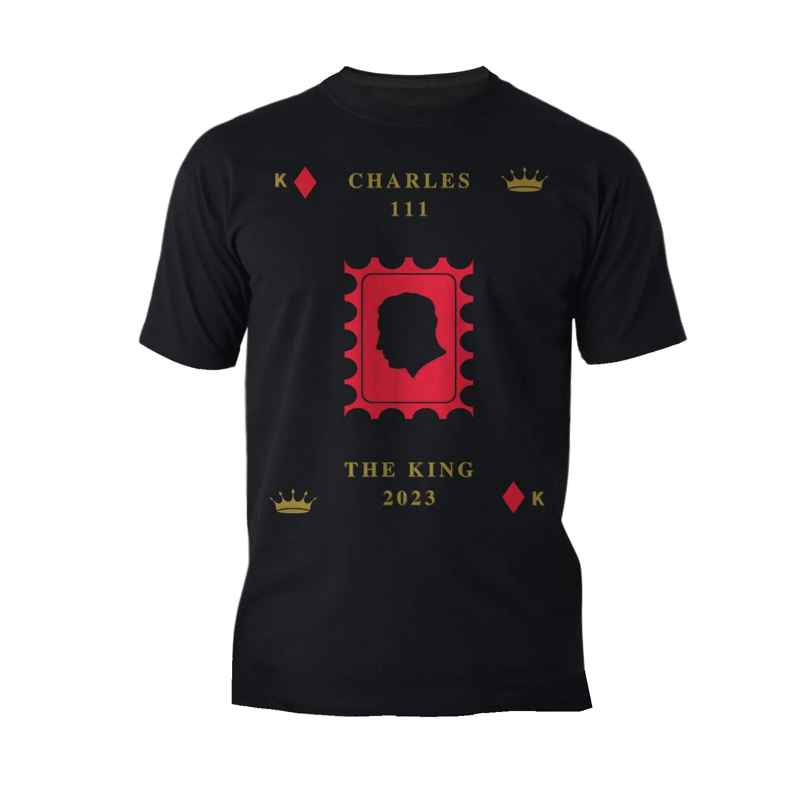 Urban Attitude Kings Coronation 2023 Stamp Silhouette Portrait Men's T-shirt