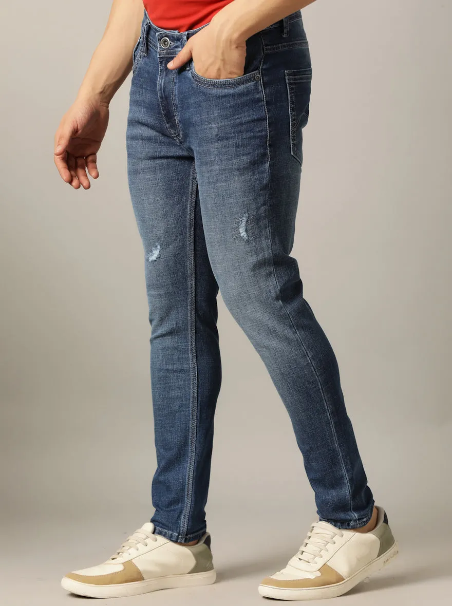 Urban Blue Washed Rider Fit Jeans | JadeBlue