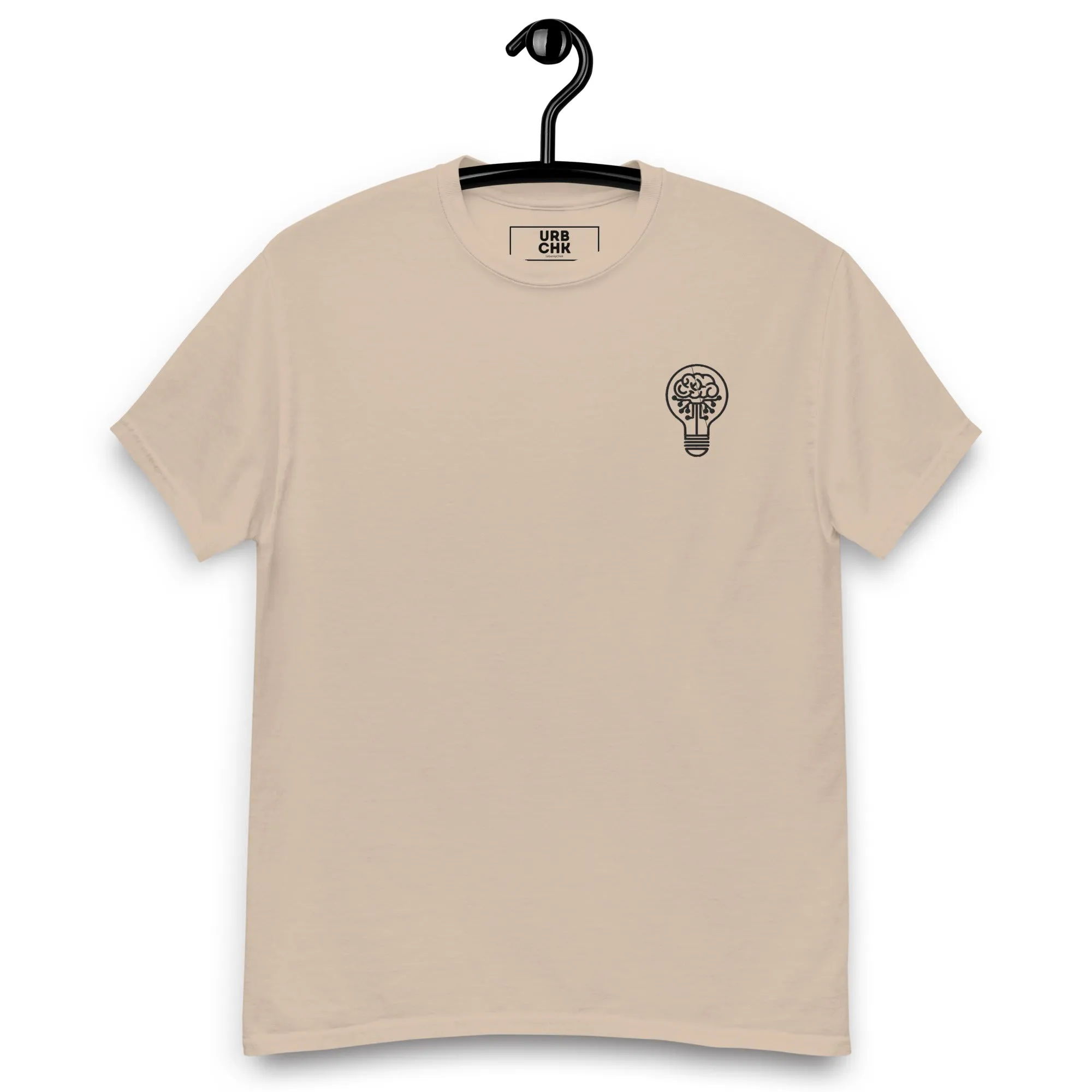 URBANITY CHEK CLASSIC MEN'S T-SHIRT EMBROIDERED DESIGN