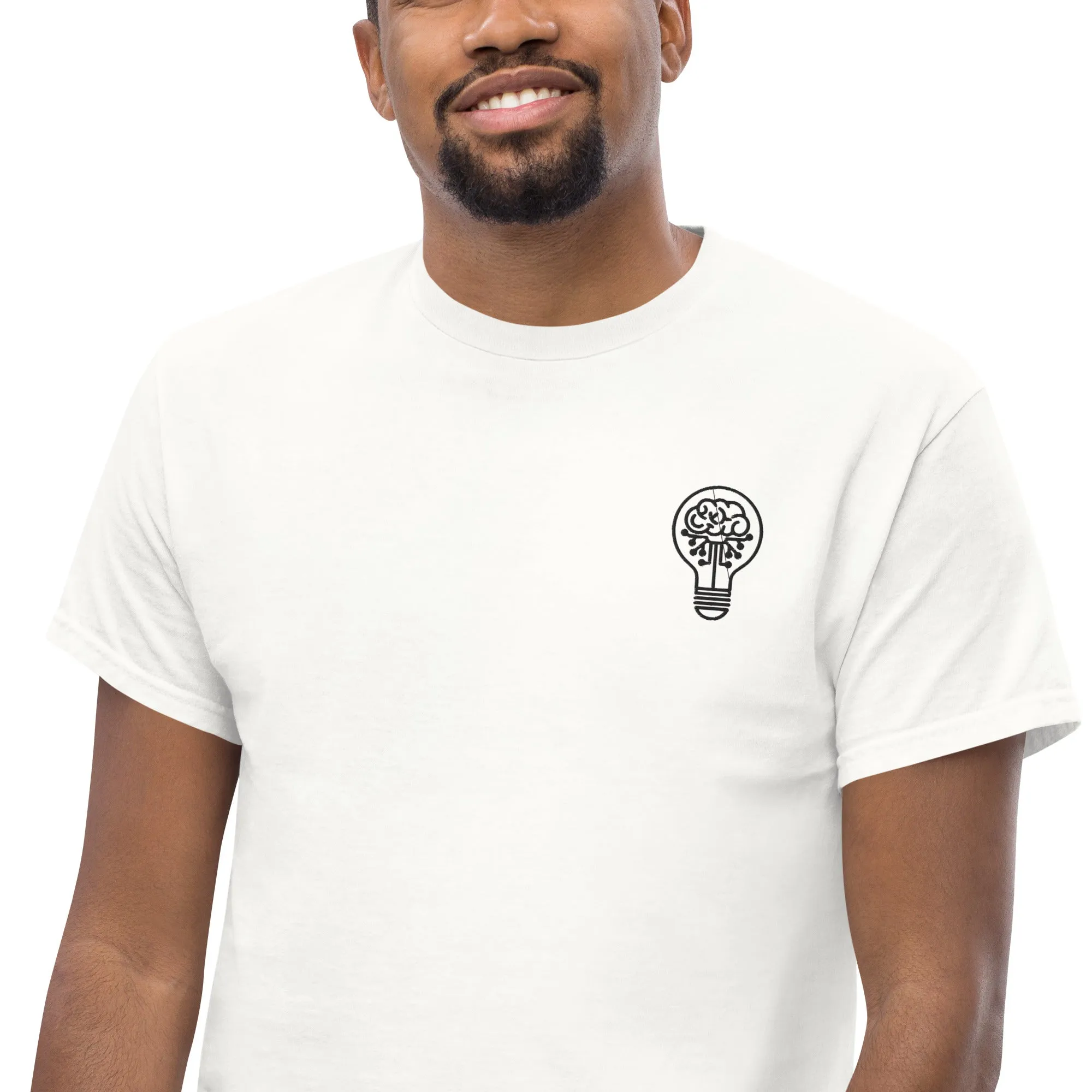 URBANITY CHEK CLASSIC MEN'S T-SHIRT EMBROIDERED DESIGN