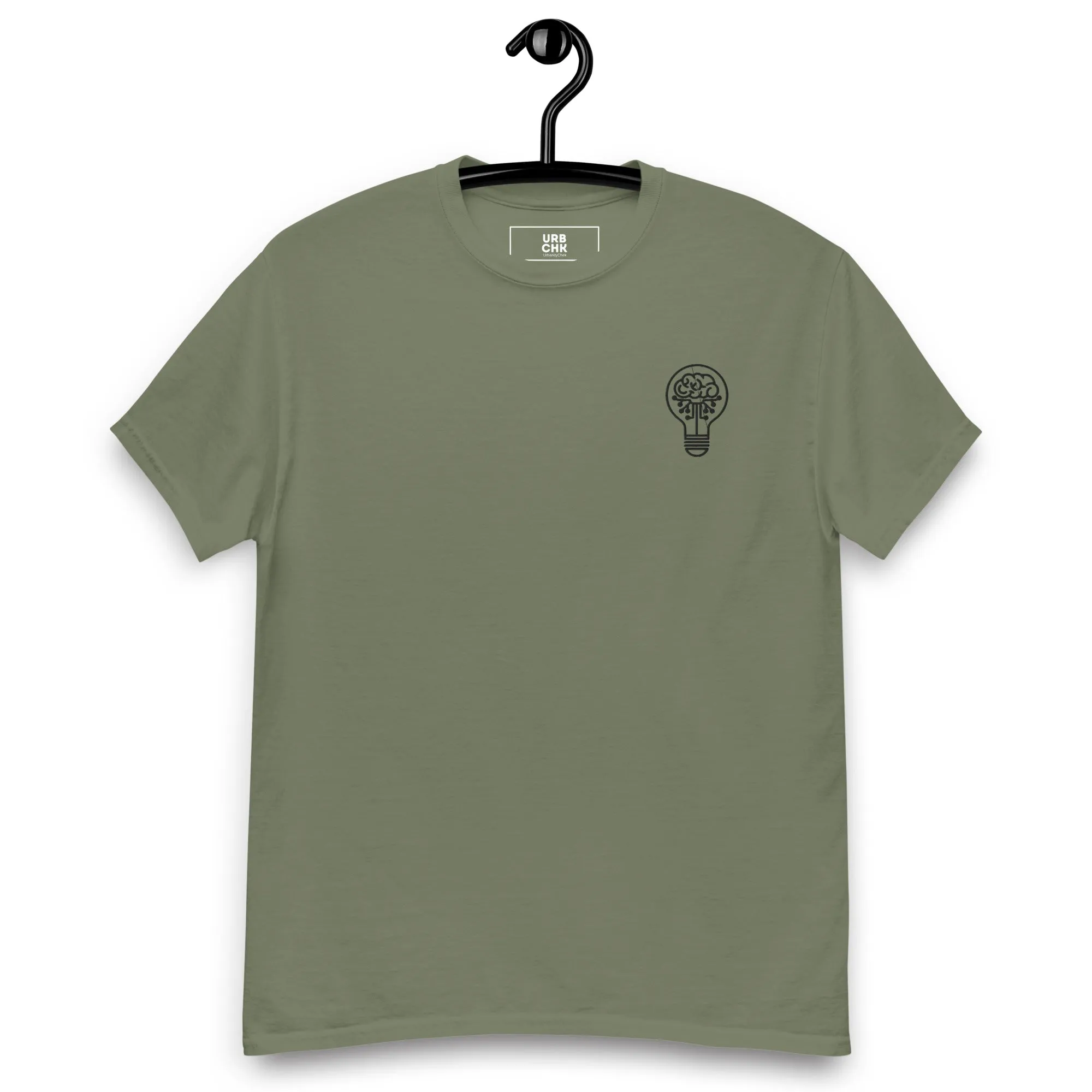 URBANITY CHEK CLASSIC MEN'S T-SHIRT EMBROIDERED DESIGN