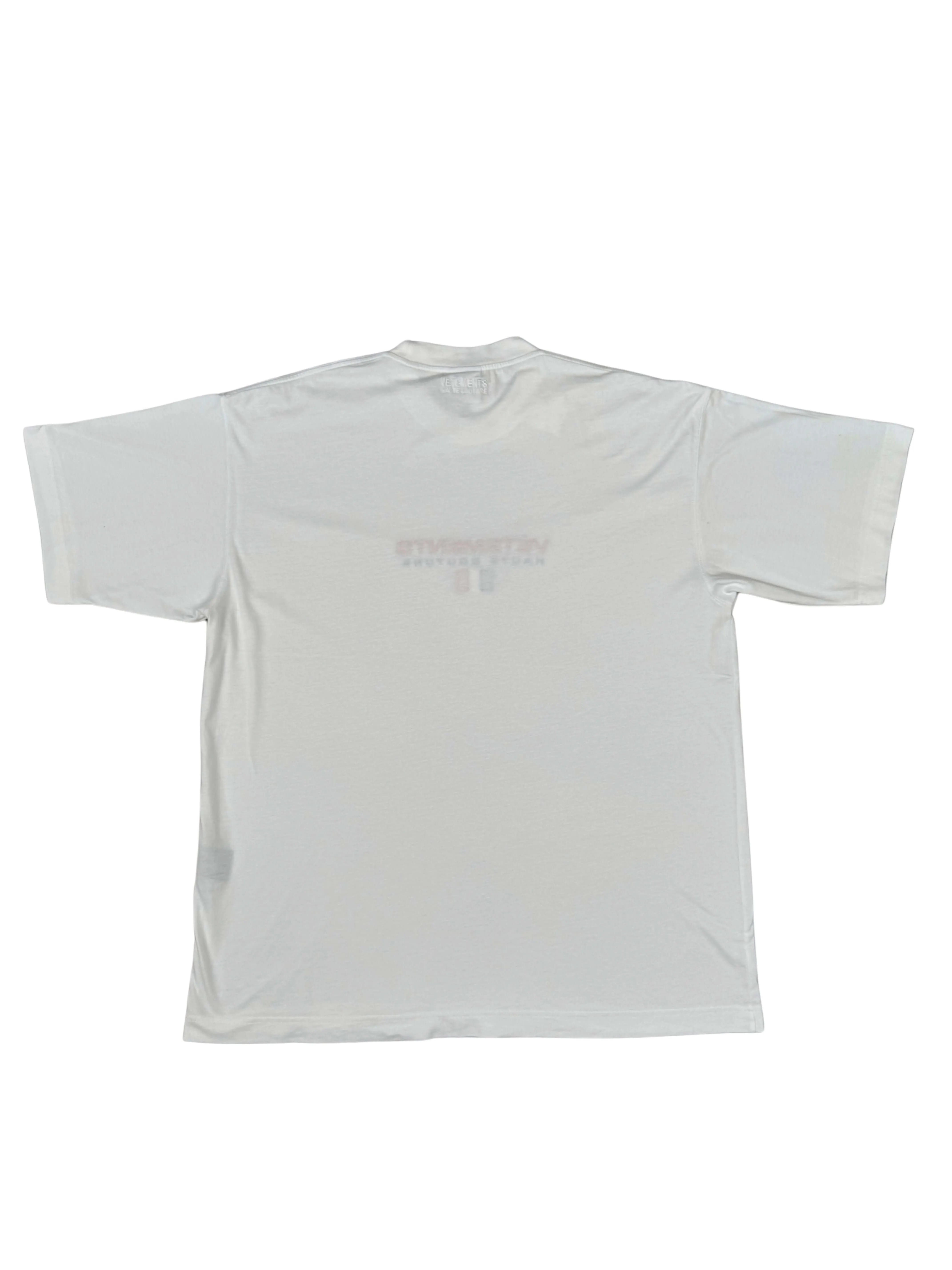 Vetements French Flag Embroidered T-Shirt - White (Unused)