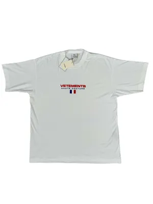 Vetements French Flag Embroidered T-Shirt - White (Unused)