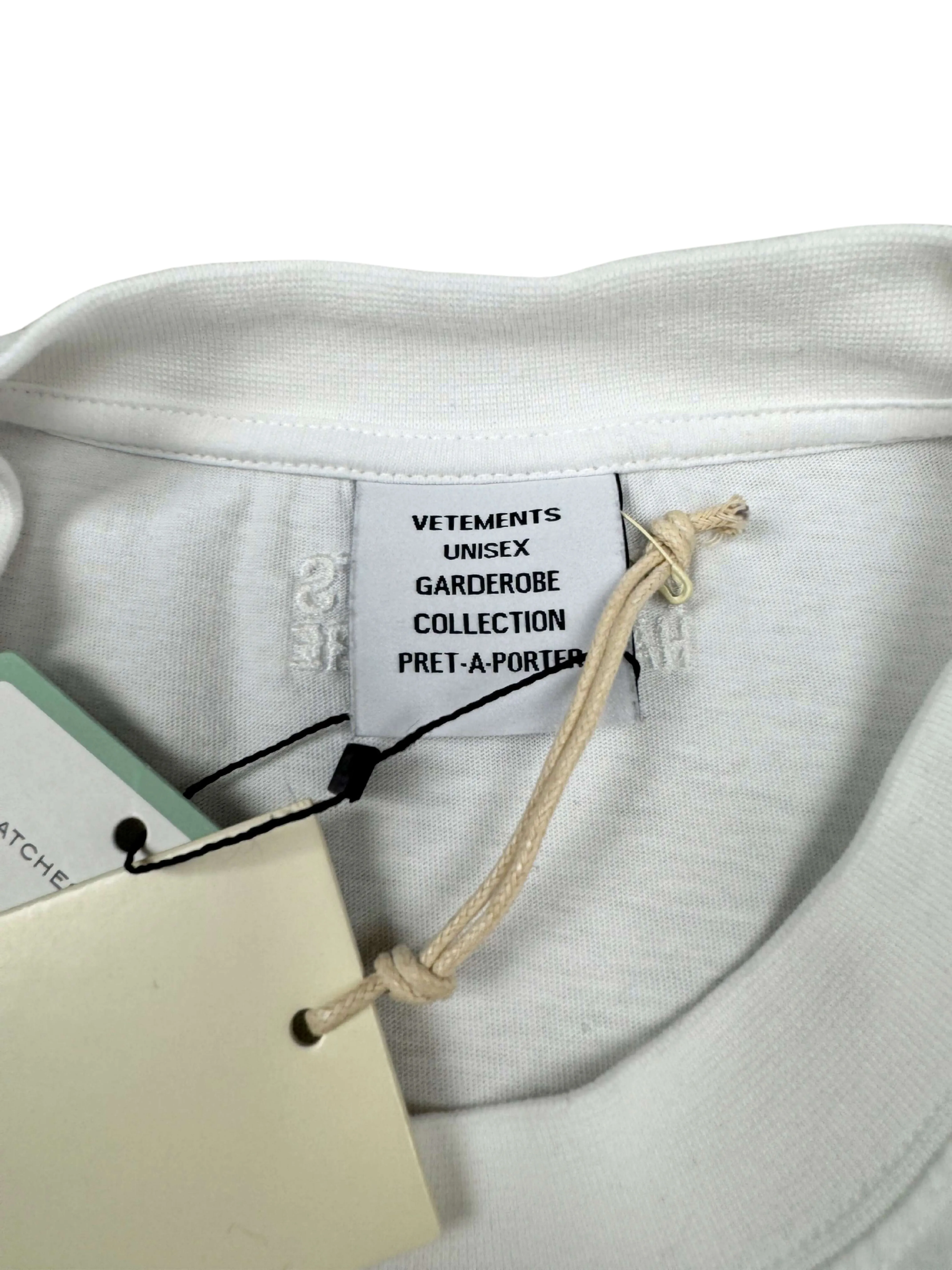 Vetements French Flag Embroidered T-Shirt - White (Unused)