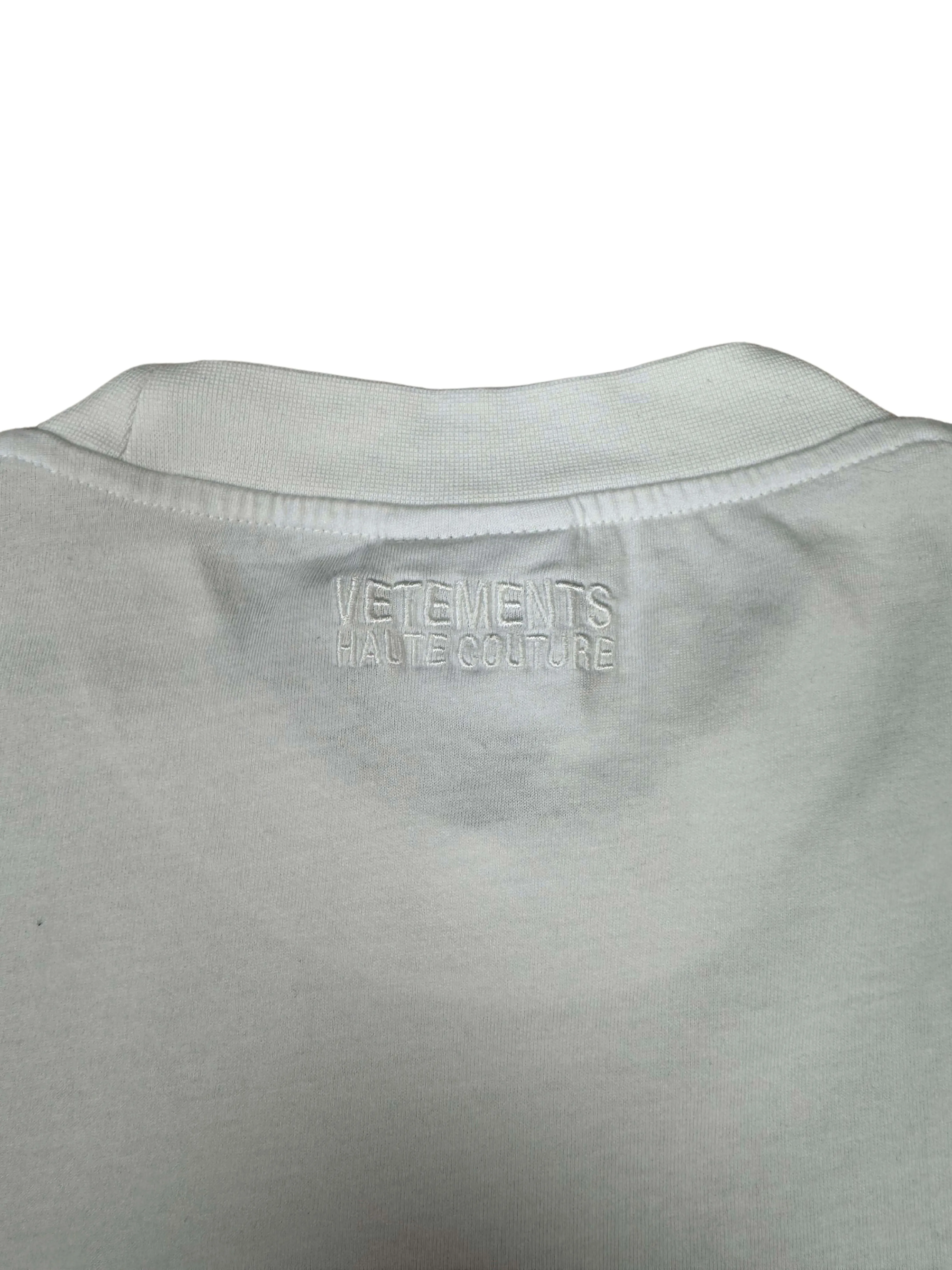 Vetements French Flag Embroidered T-Shirt - White (Unused)