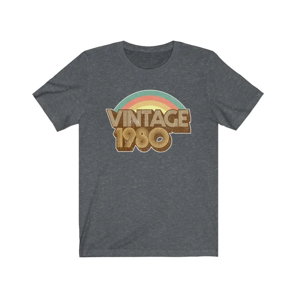 Vintage 1980 Unisex Jersey Short Sleeve Tee