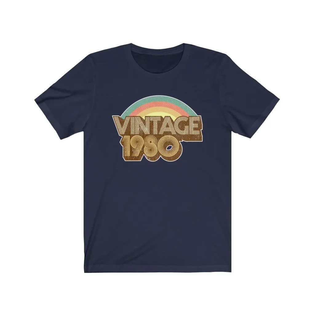 Vintage 1980 Unisex Jersey Short Sleeve Tee