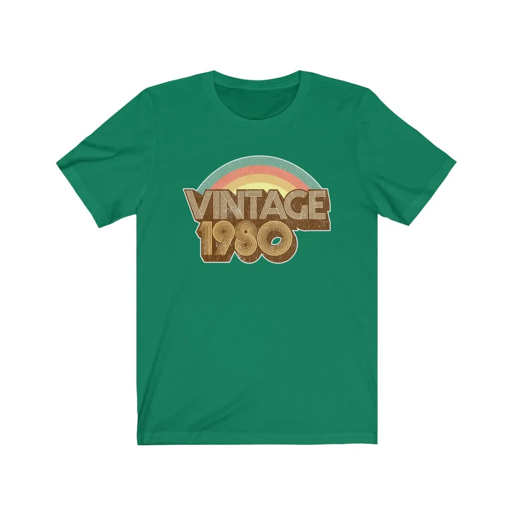 Vintage 1980 Unisex Jersey Short Sleeve Tee