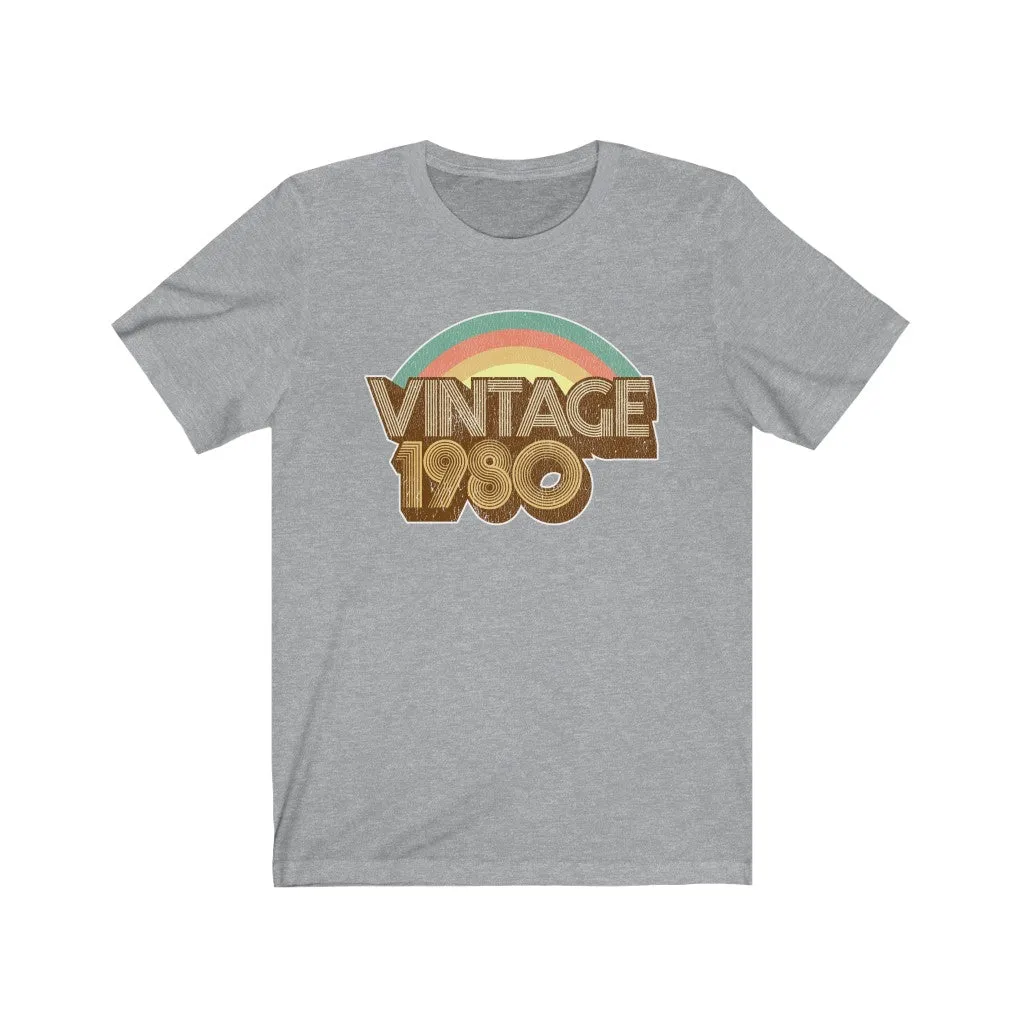 Vintage 1980 Unisex Jersey Short Sleeve Tee