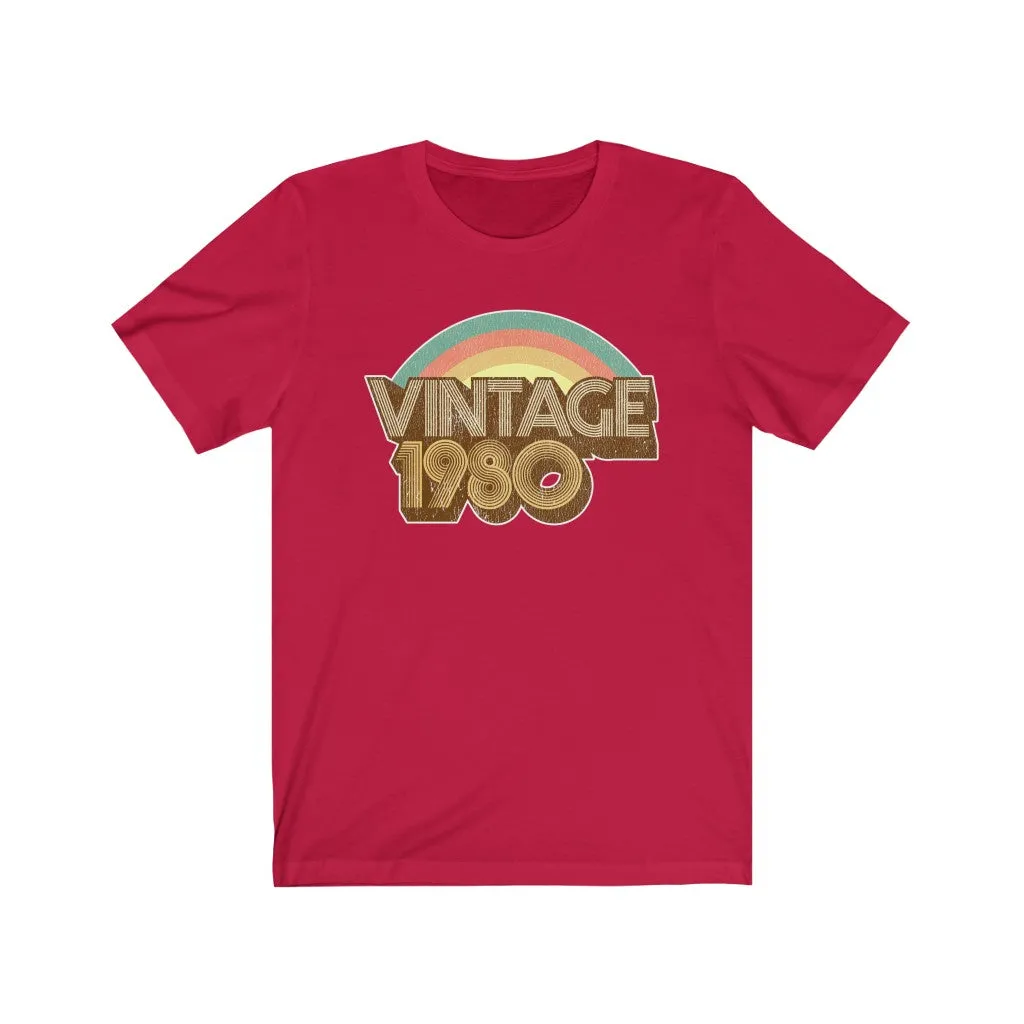Vintage 1980 Unisex Jersey Short Sleeve Tee