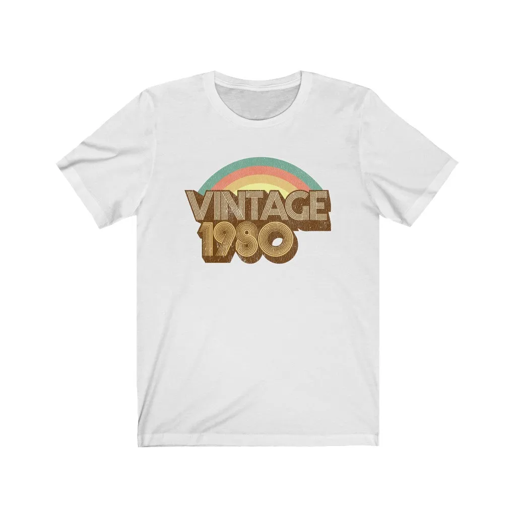 Vintage 1980 Unisex Jersey Short Sleeve Tee