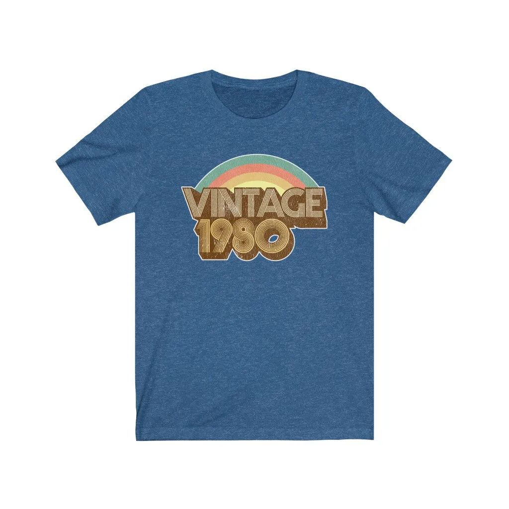 Vintage 1980 Unisex Jersey Short Sleeve Tee