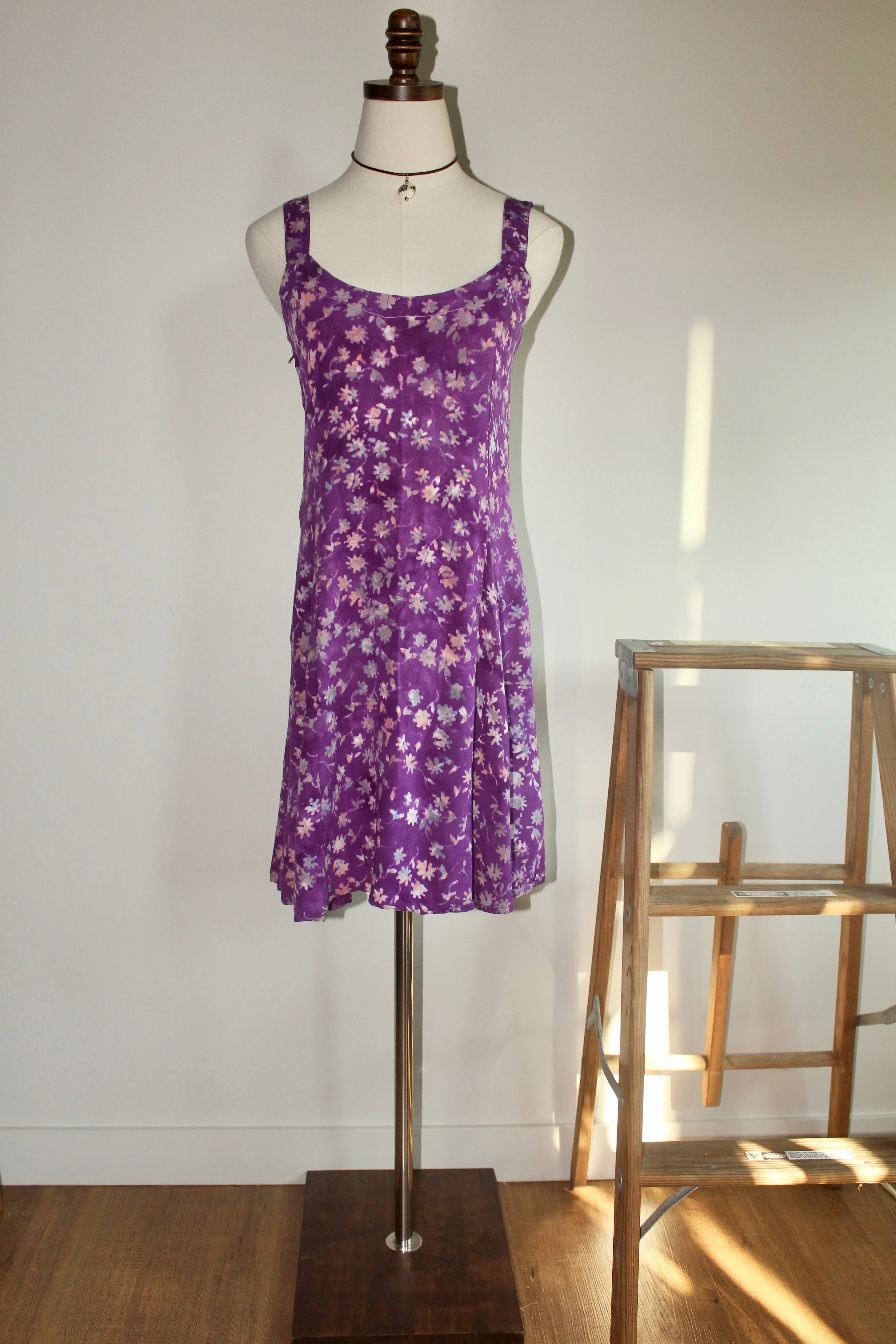 Vintage 90s Floral Mini Dress (S)