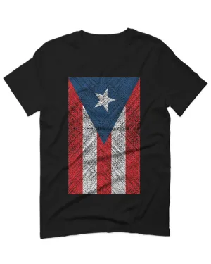 Vintage Bandera Puerto Rico Flag Boricua Rican Nuyorican For men T Shirt