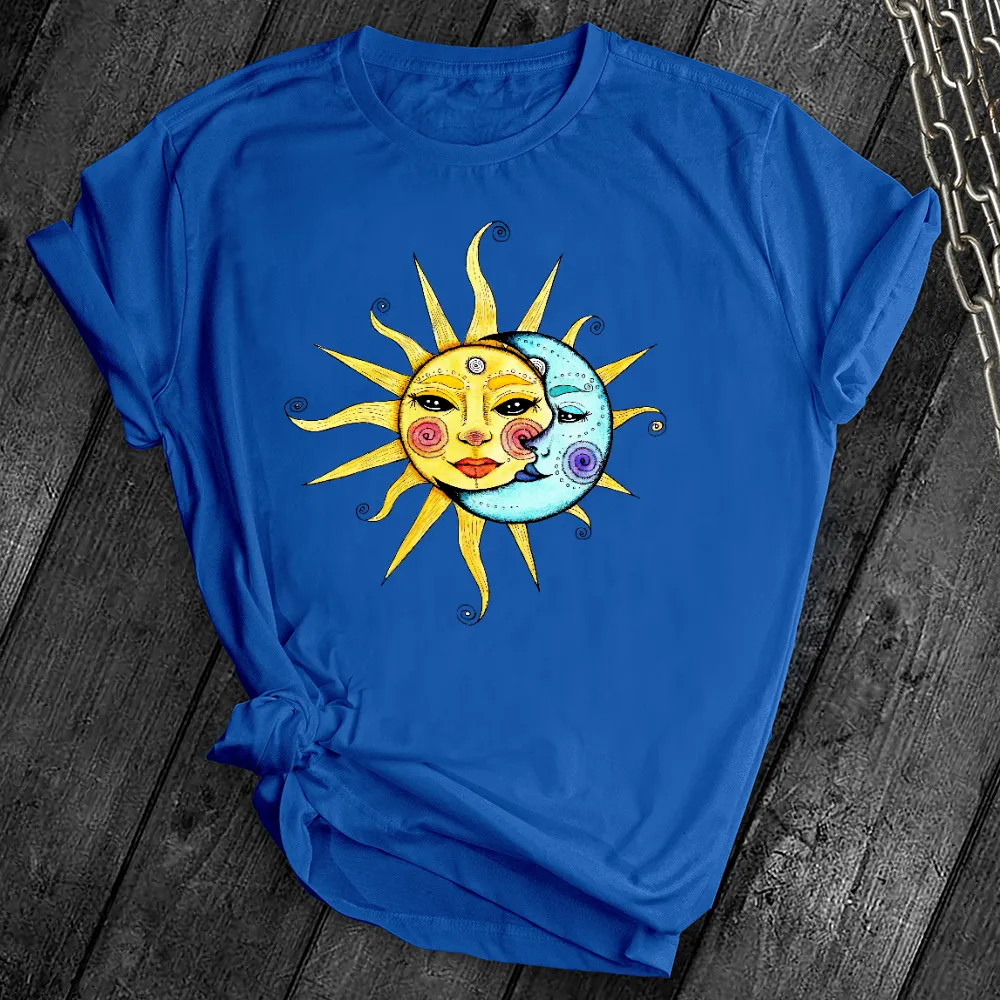 Vintage Celestial Sun & Moon Tee