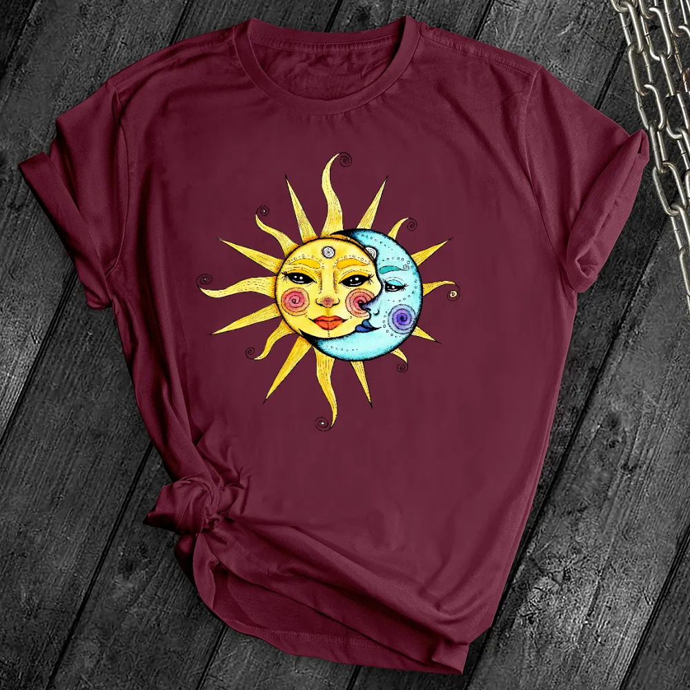 Vintage Celestial Sun & Moon Tee