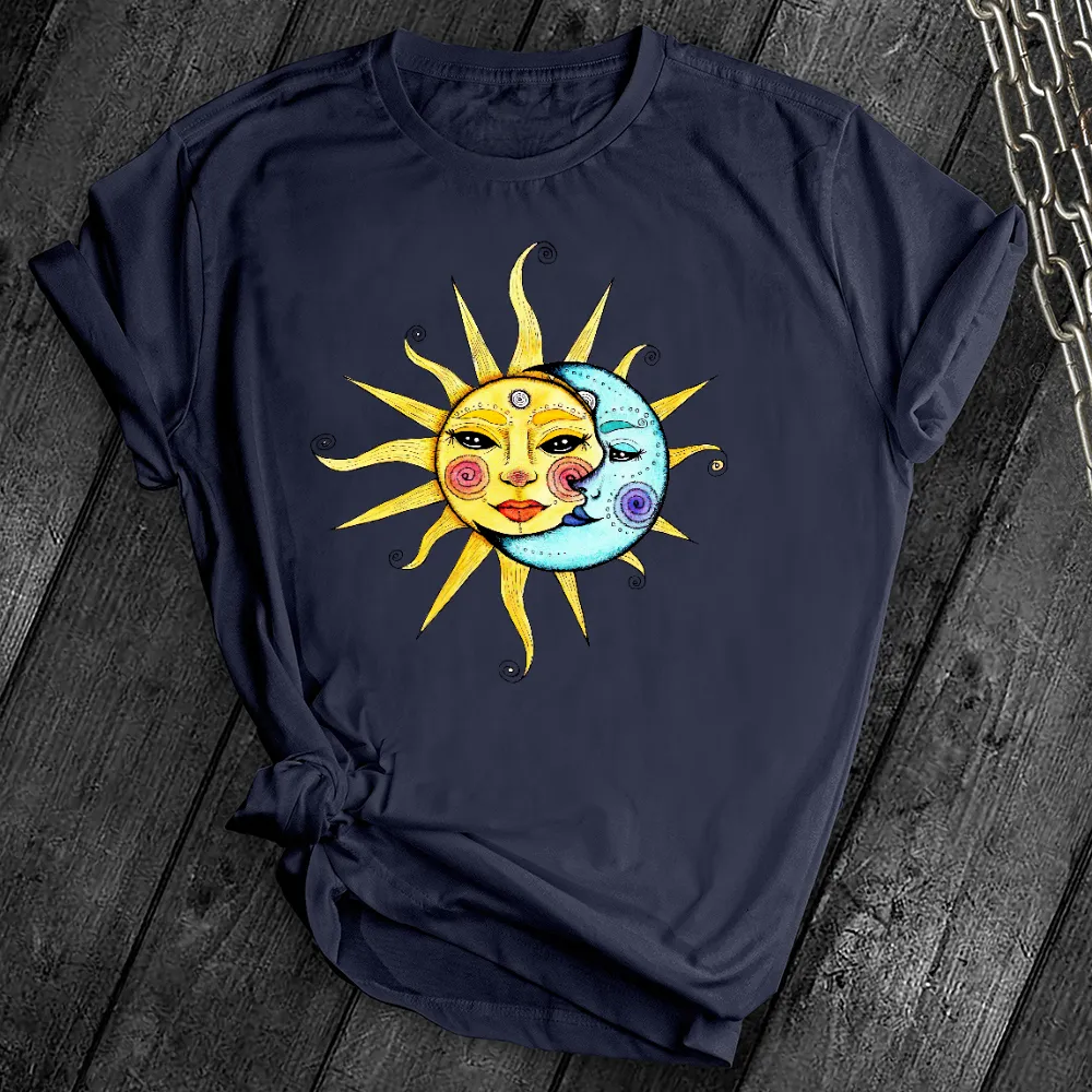 Vintage Celestial Sun & Moon Tee