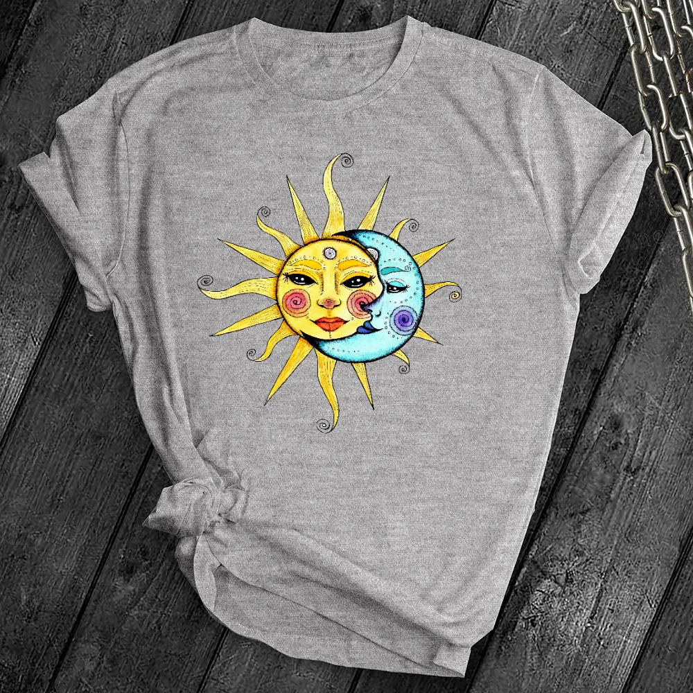 Vintage Celestial Sun & Moon Tee