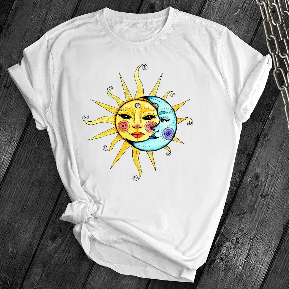 Vintage Celestial Sun & Moon Tee