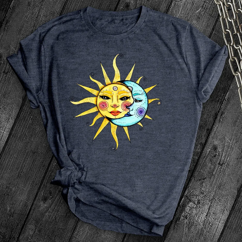 Vintage Celestial Sun & Moon Tee