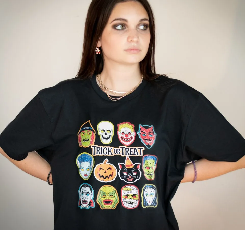 Vintage Halloween Masks T-Shirt