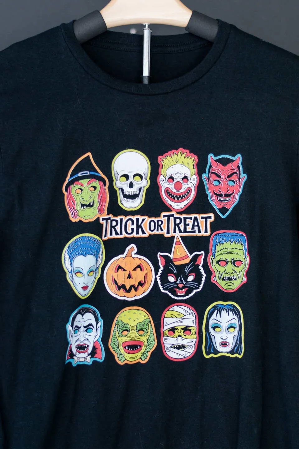 Vintage Halloween Masks T-Shirt
