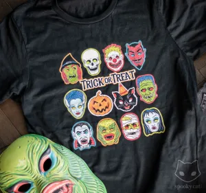 Vintage Halloween Masks T-Shirt