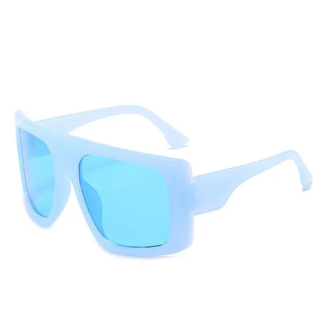 Vintage Oversized Rimless Square Sunglasses