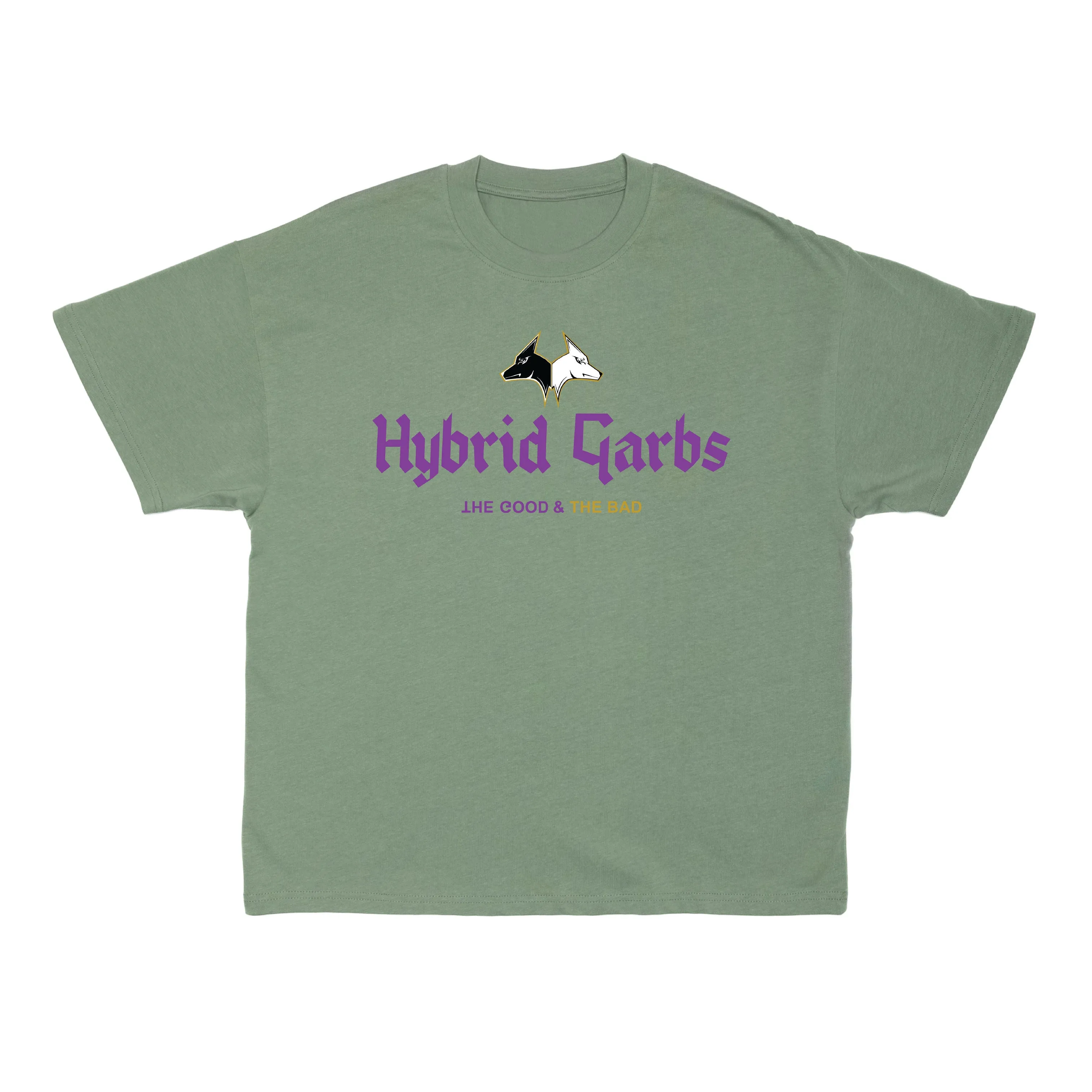 Violet on Sage Oversized Core Tee