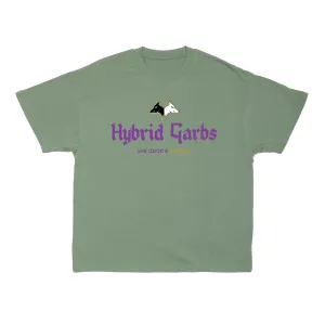 Violet on Sage Oversized Core Tee