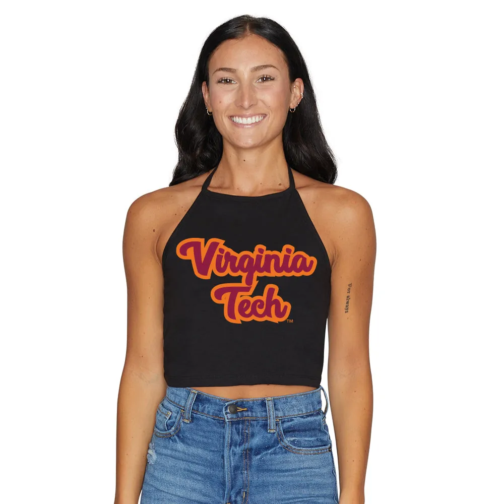Virginia Tech Black Halter Top