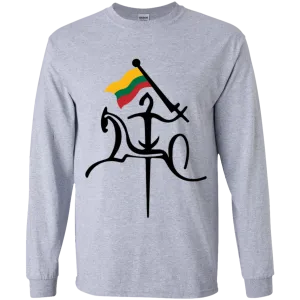 Vytis with Flag - Boys Youth Classic Long Sleeve T-Shirt