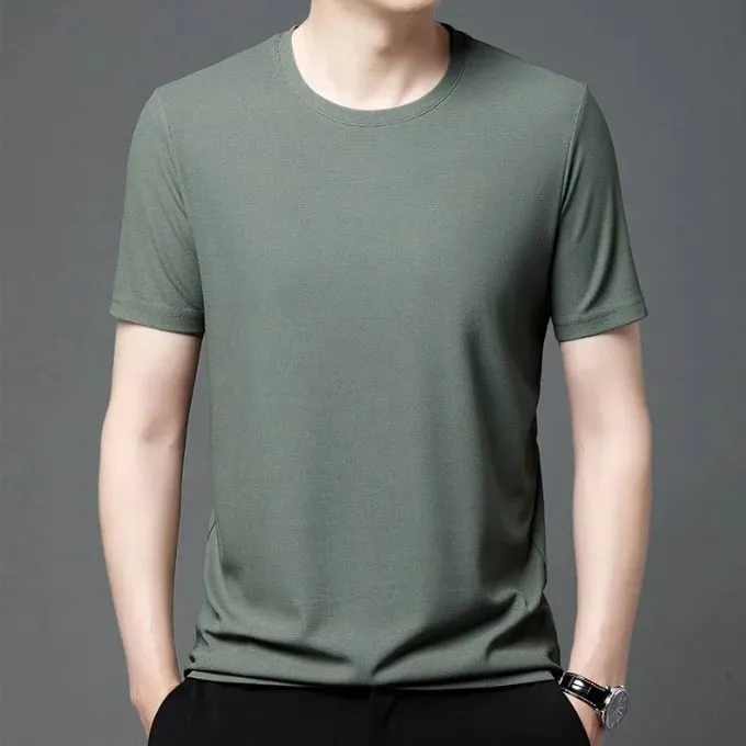 Waffle woven ice silk breathable T-shirt