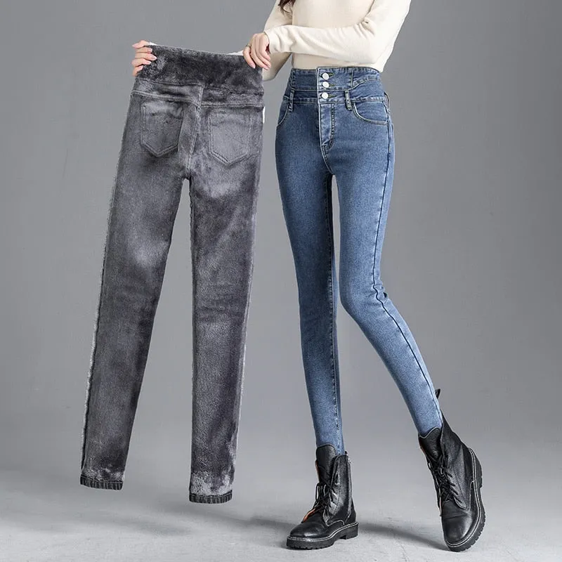 Warm Velvet Skinny Jeans