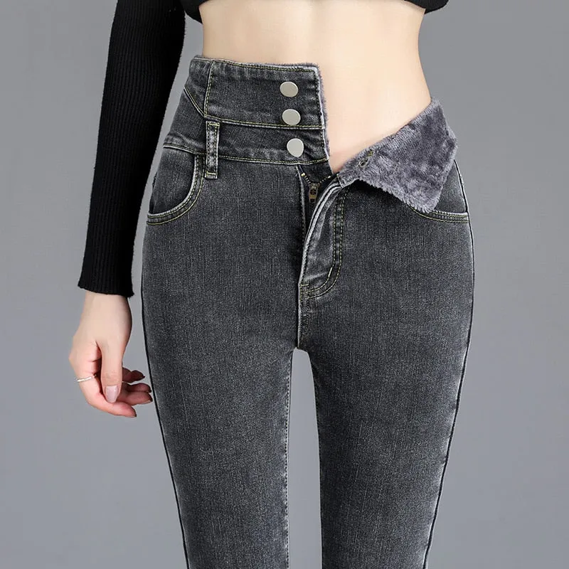 Warm Velvet Skinny Jeans