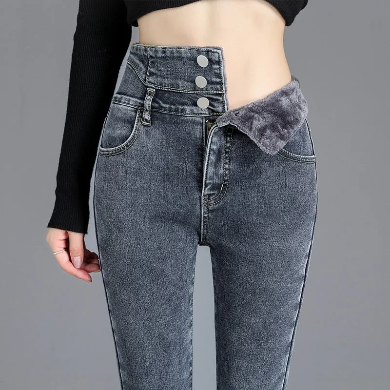 Warm Velvet Skinny Jeans